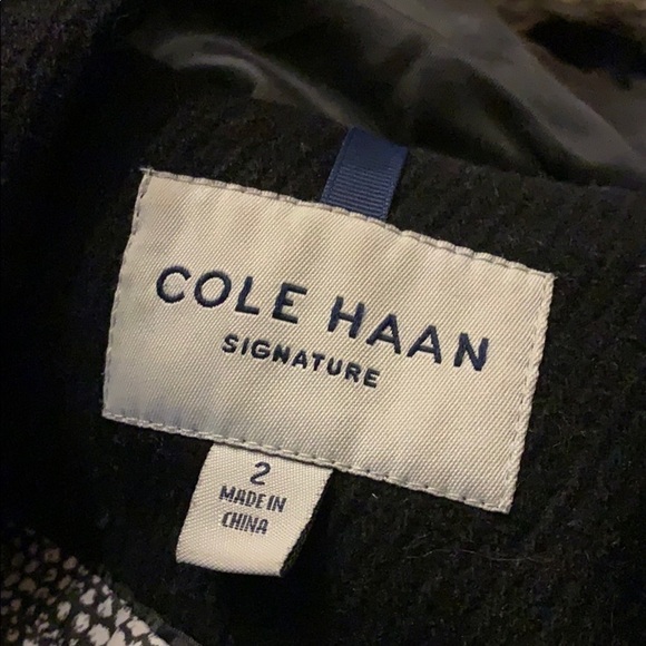 Cole Haan Signature black hooded duffel coat 2 - Picture 12 of 12